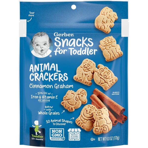 Gerber Animal Crackers Cinnamon Graham